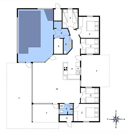 بيت للعطل Lk212-lokken-harrietsvej-13 *